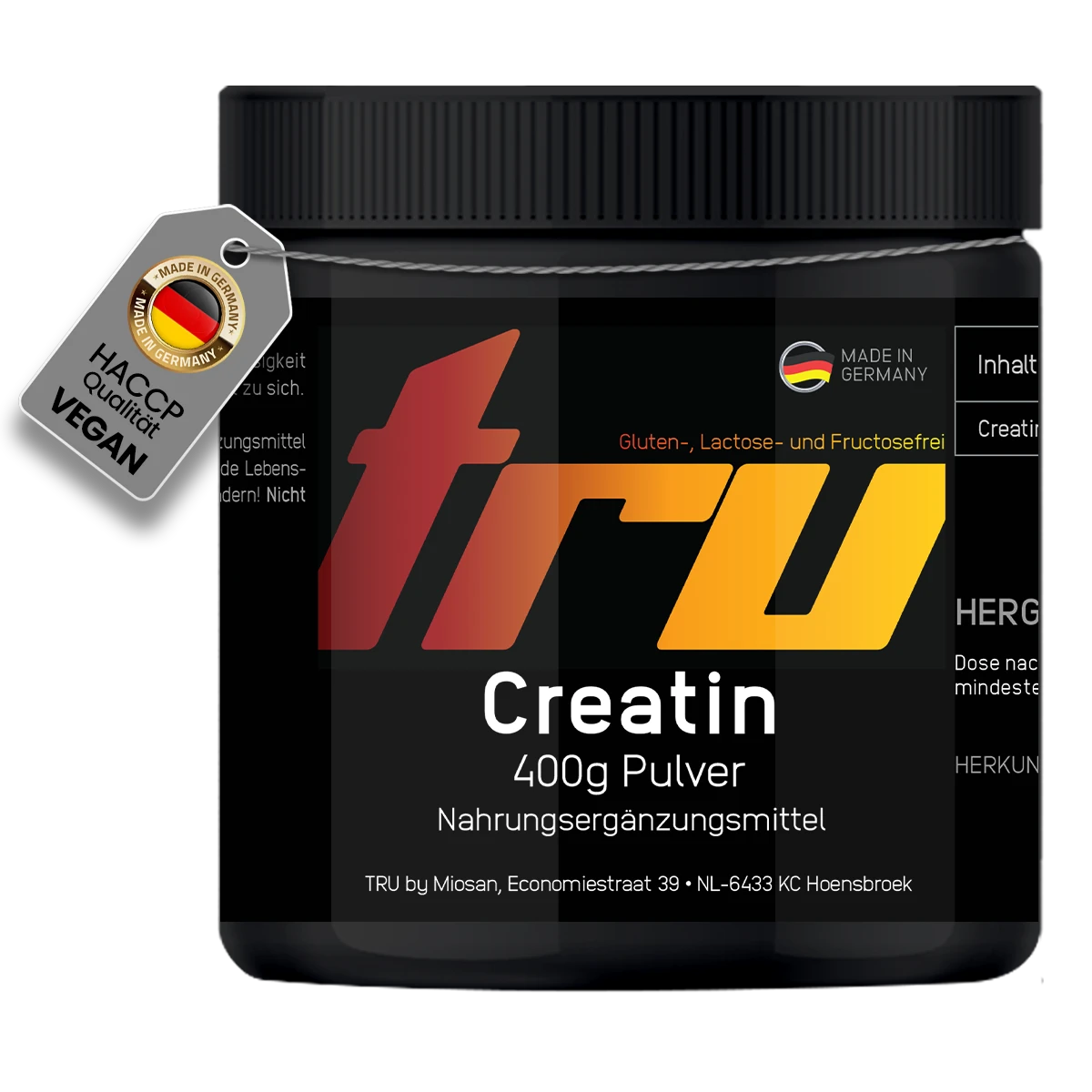 Tru Creatin Pulver 400g | TRU