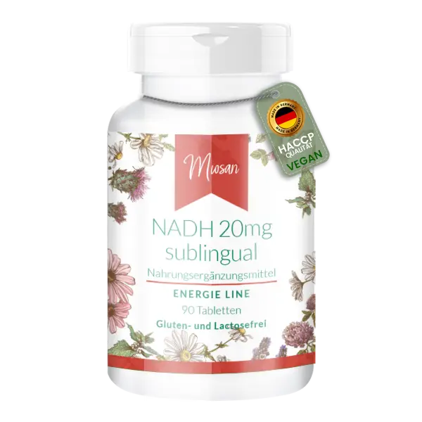 NADH 20 mg sublingual- 90 Tabletten | Miosan NADH 20 mg sublingual- 90 Tabletten | Miosan
