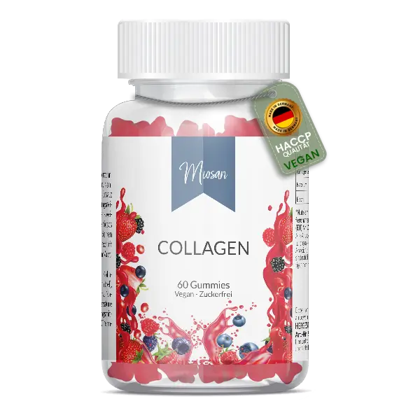 Collagen Gummies - 60 Gummies - zuckerfrei - Eisen - Natrium | Miosan