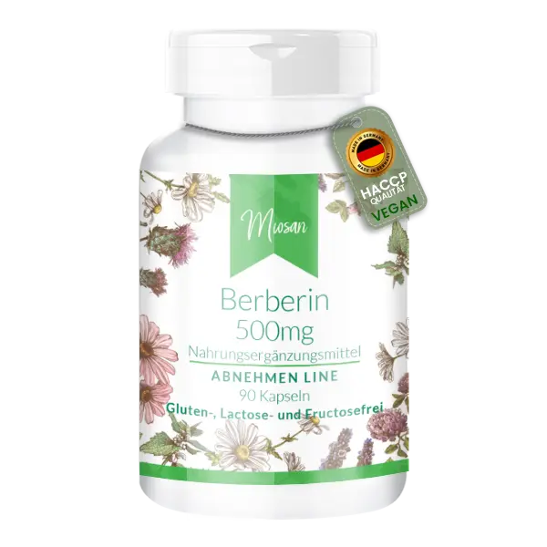 Berberin 500 mg- 90 Kapseln | Miosan Berberin 500 mg- 90 Kapseln | Miosan