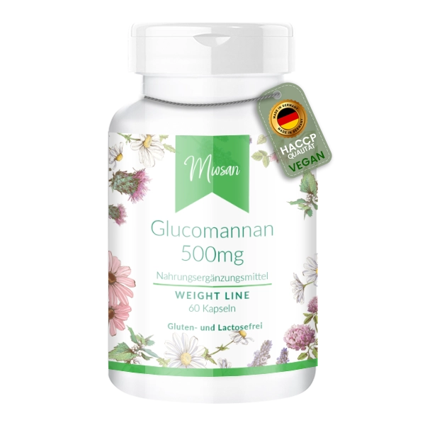 Glucomannan 500mg- 60 Kapseln | Miosan Glucomannan 500mg- 60 Kapseln | Miosan